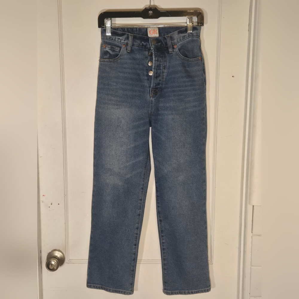 GB Gianni Bini Womens Straight Leg Button Fly Jeans Size 5